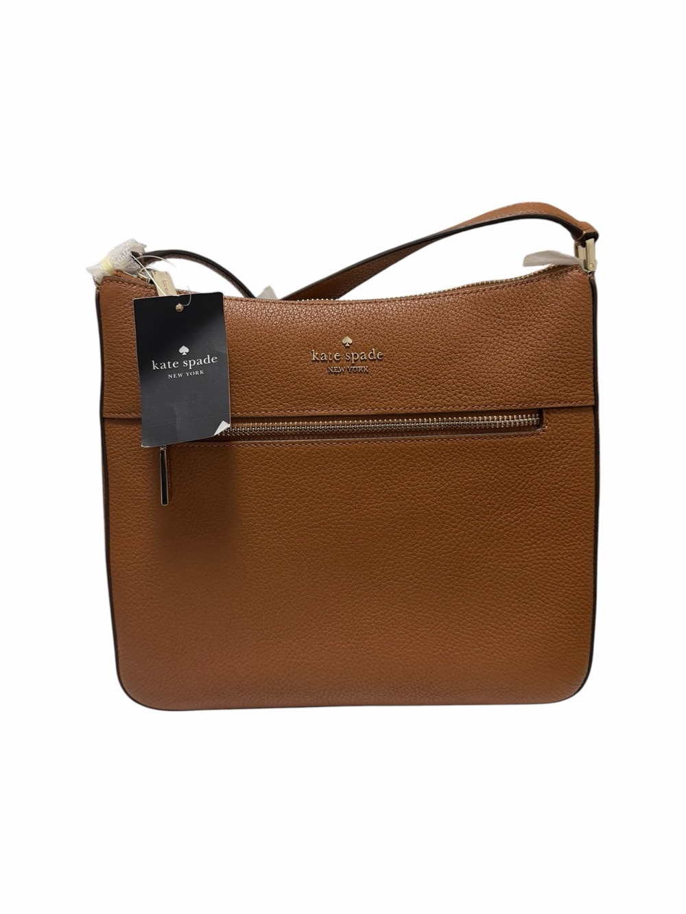 Kate Spade Pebbled Caramel Leather Crossbody Handbag